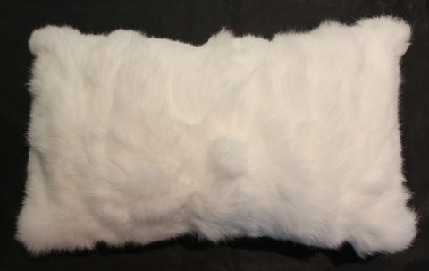Real Rabbit Fur Lumbar Cushion  30 x 50