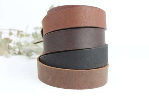Standard Leather Plain Belt with Half Buckle